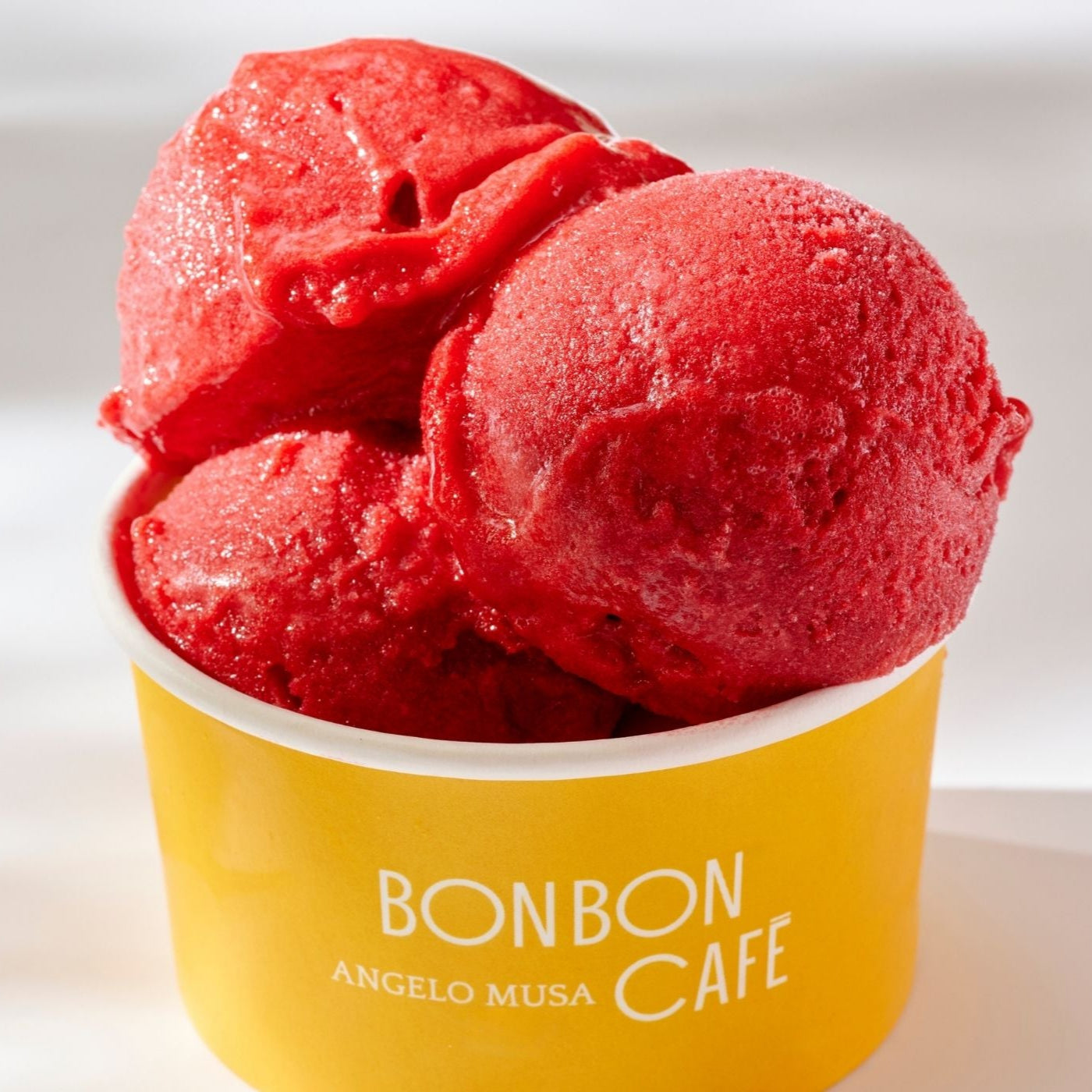 Raspberry sorbet